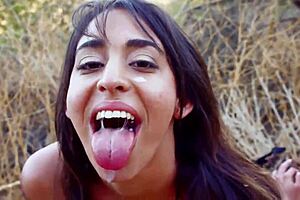 Arabic Prince Rips Clothes Off Horny Amateur for Rough Outdoor Sex, Dripping Wet Pussy