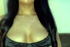 Horny british teen masturbates solo on webcam