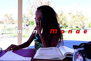 She Wears Skimpy Outfit, Masturbates, Gets Cock in Ass