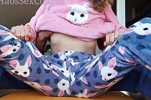 Stepdaddy Teases Small 18+ Tits of Asian Teen 18+ While Masturbating Her Pussy  