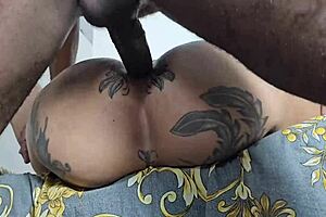 Giving a hot anal massage to my sexy bbw friend’s big ass