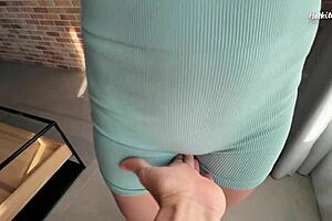 Neighbor Walks In Naked, Can't Last After Fucking Her Perfect Ass And Tight Pussy.