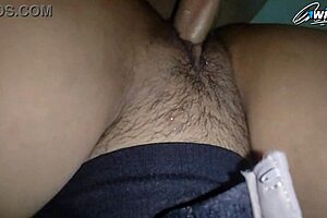 Real pastor's stepmom pussy fucked close up