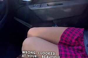 Picked Up Hottie Fucked On Highway Outdoors