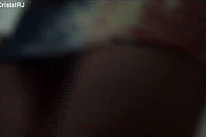 Pretty amateur girl uses toy in trailer