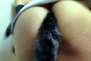 latin girlfriend in catsuit banged hard by master