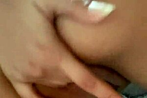 hot petite 18+ in miniskirt fucks her horny pussy