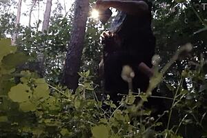 I fucked my stepsister in the mouth in the woods so her boyfriend don't catch us