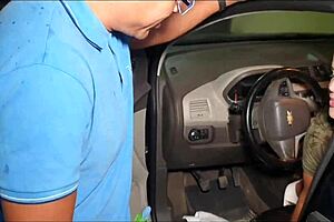 Fetish of lifting pussy on car gear alex lima caught me and shoved big cock in ass