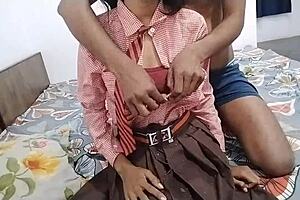 Indian school girl experiences first raw sex after class