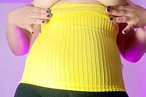 Latina wife records slutty video for stepson in leggings