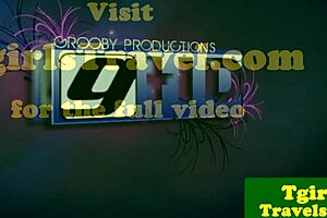 Asian Ladyboy Tugs Her Cock On The Stairs