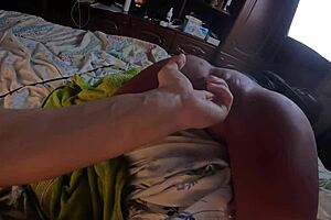 Homemade Sensual Quickie With Dirty Talk, Big Cock Handjob, And Intense Orgasm