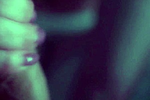 Lewd Girl Sucks Her Man's Monster Cock