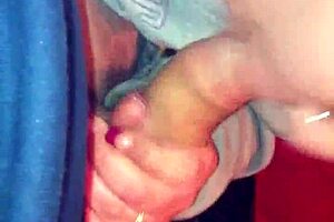 teen slut sucks and swallows, doesn't she?