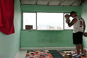 my pr's whore helped with cardio by eating and fucking her big ass