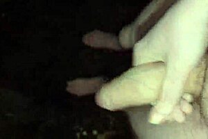 outside in the cold naked solo with monster cock