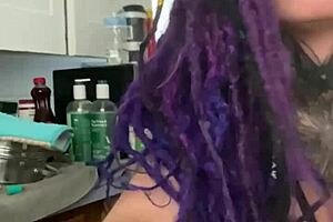 Why can't white boys cum to her big black cock master?