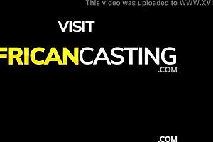 dark skinned african bombshell interracial facial casting