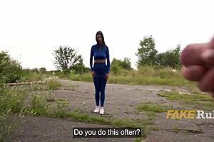 Public Pervert Convinces Jogger to Take Cash for Outdoor Sex Action!