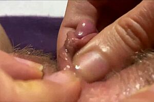 Intense vaginal orgasm up close shakes me deep.