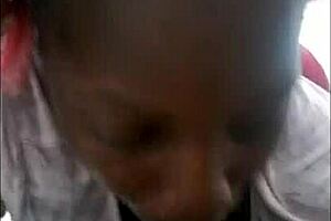 Homemade video of blowing bubbles and deep throat