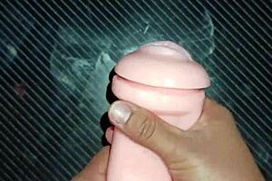 Kissy shares her vagina and gives a blowjob in lingerie with toys