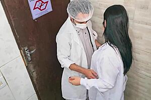 i couldn't resist the nurse's tight pussy in the hospital bathroom