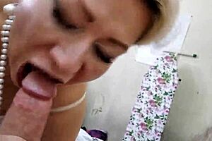 My sweet mature girl turns into a wild cocksucker on camera