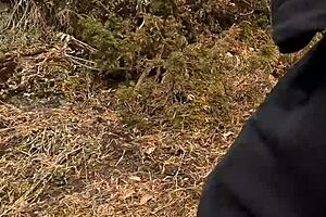 Chubbykaot explores the forest in a public exhibitionist adventure.