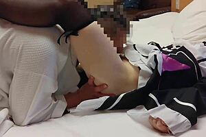 Erotic maid Rem in cosplay