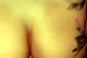 homemade sex with black partner featuring anal assfucking, orgasm, and facial on natural tits.