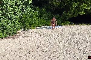 pissed on a girl on a public beach - she was shocked