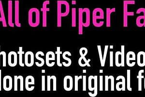 piper fawn undresses, showing her shaved pussy and pretty feet while masturbating