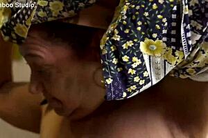 72-Year-Old BBW Mom Gets Deep Anal Pounding