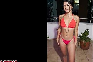 Kimberly Diablo Takes Big White Cock