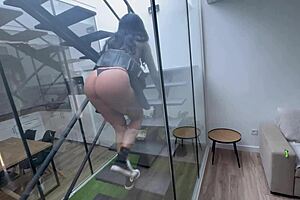 latina lilly cleans then gets her big ass fucked