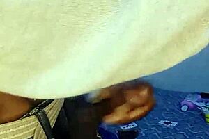 African Teen Sucks Cock Sloppy With Cum On Face