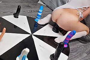 She says, 'i'm winning my orgasm with these huge dildos'