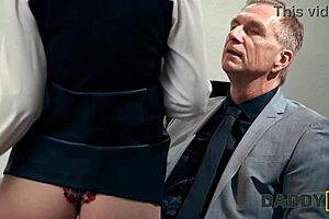 I’m Banging My BF’s Stepdaddy Instead of Studying Books on Sofa