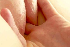 i let my stepbrother touch my cute 19-year-old pussy until i came in this close-up amateur video