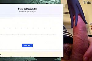 exercise session with strong fat 19 cm cock lasting hours 💪