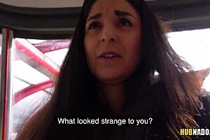 stacy sommers watches me jerk on tram