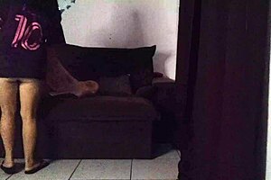 Latina Stepmother Rides Stepson's Cock On Sofa