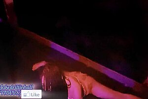 Ebony woman has anal adventure at club