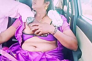 Indian housewife in saree has hot romance with car driver, dirty talks
