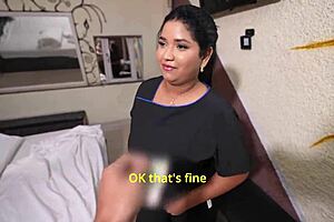 Bellattrix, 18+ maid, gets rough blowjob and missionary in hotel