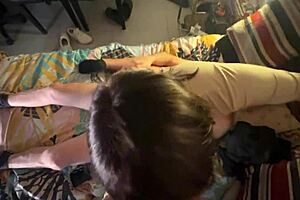 best gift for old grandpa, a rough threesome with 24-year-old finishing in her mouth