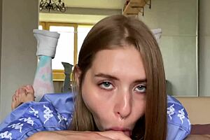 pretty californiababe sucks cock doggystyle and cums on ass