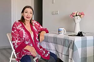 Caught Stepmom Watching Porn, She Shows Futanari Surprise